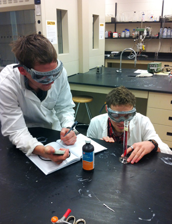 students in lab